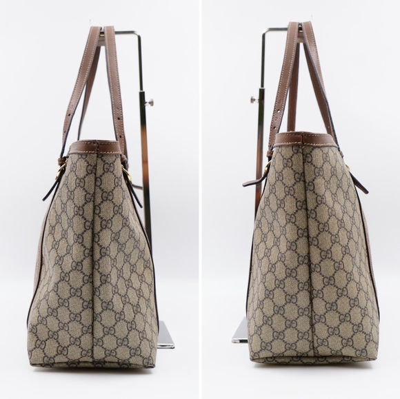 AW48❤️ GUCCI GG Supreme Monogram Nice Tote - Picture 5 of 11